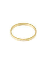 Stainless Steel Bangles Geometric Casual Daily Gold color
