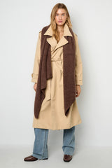 Soft winter scarf coral