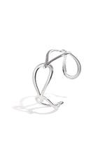 Stainless Steel Bangles irregular shape Casual Daily Simple Series Women's jewelry silver color One Size