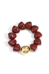 Acrylic Beaded Bracelets Beads Retro Daily Classic Series Women's jewelry Crimson