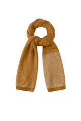 Scarf with stones brown