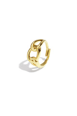 Knot ring Gold color One Size