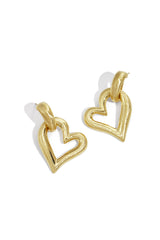 Drop Earrings Heart Casual Daily Simple Series Women's jewelry Gold color
