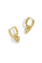 Stainless Steel Drop Earrings Gold color
