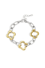 Stainless Steel Chain Bracelets Clover Casual Daily Women's jewelry Gold and silver color