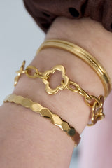 Stainless Steel Chain Bracelets Clover Casual Daily Women's jewelry