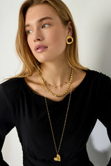 Stainless Steel Chain Necklaces Heart Casual Daily Simple Series Women's jewelry