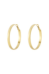 Hoop earrings Gold color