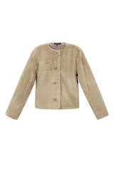 Woven Women's Jacket Elegant tan