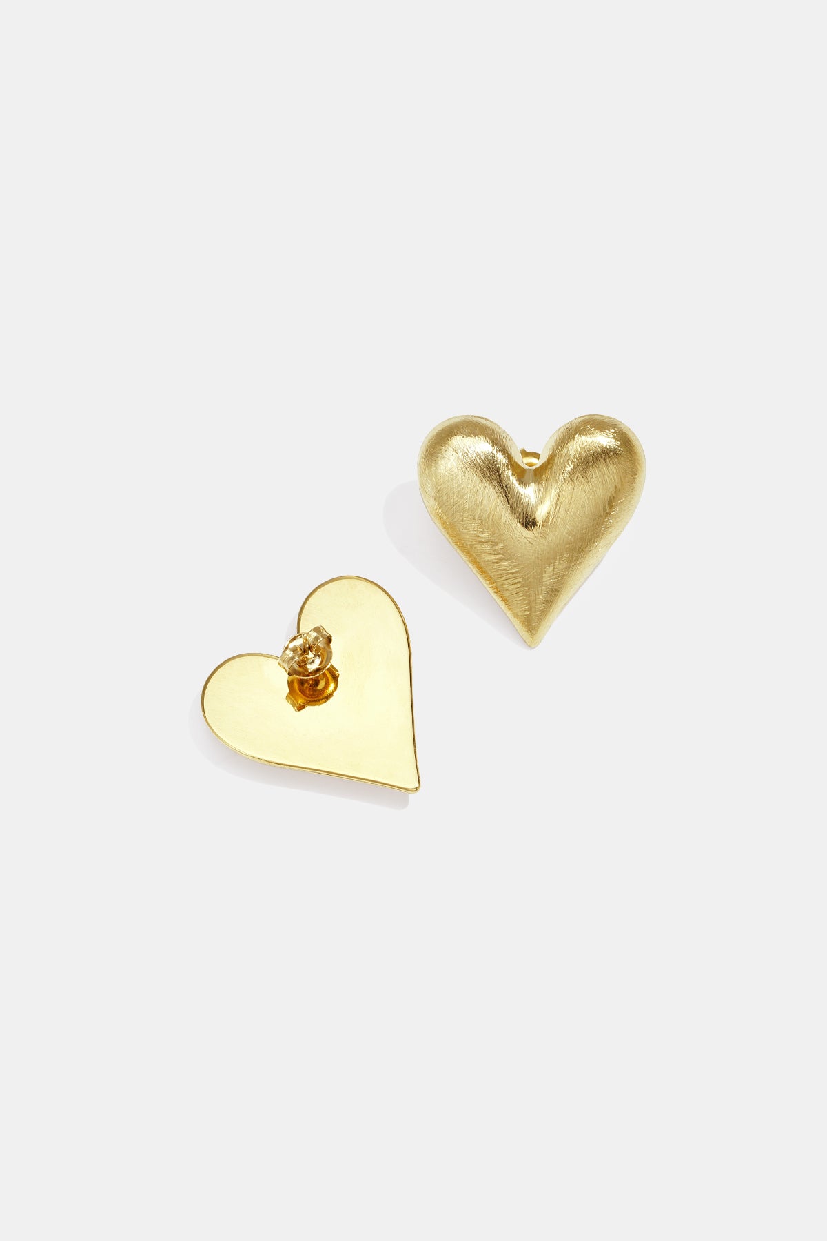 Stud Earrings Heart Casual Daily Simple Series Women's jewelry Gold color