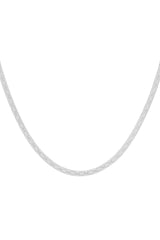 pure line necklace silver color