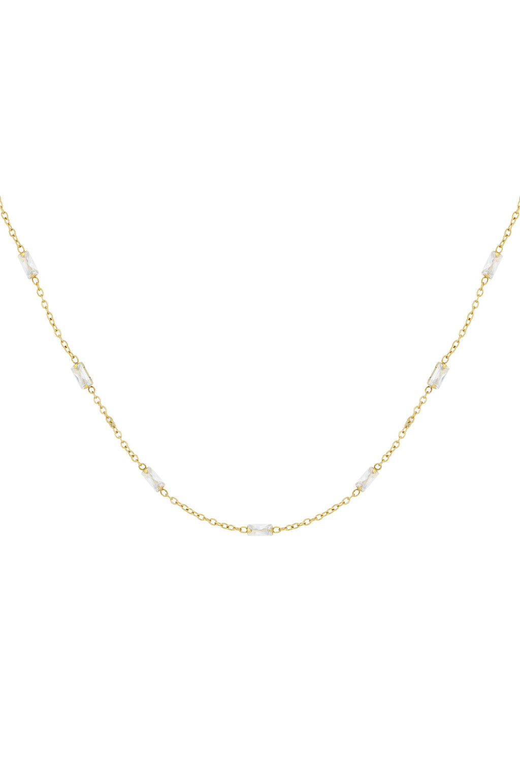 diamond glow necklace Gold color