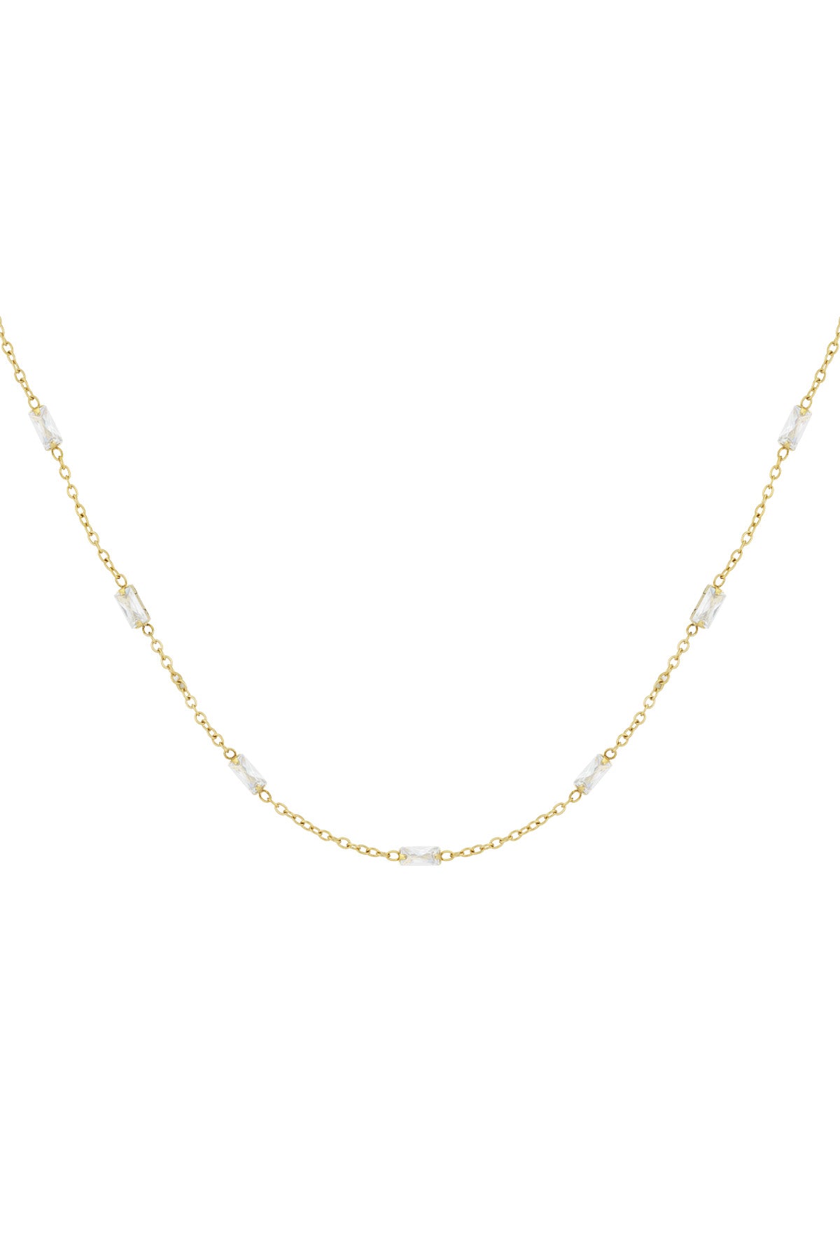 diamond glow necklace Gold color