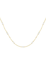 diamond glow necklace Gold color