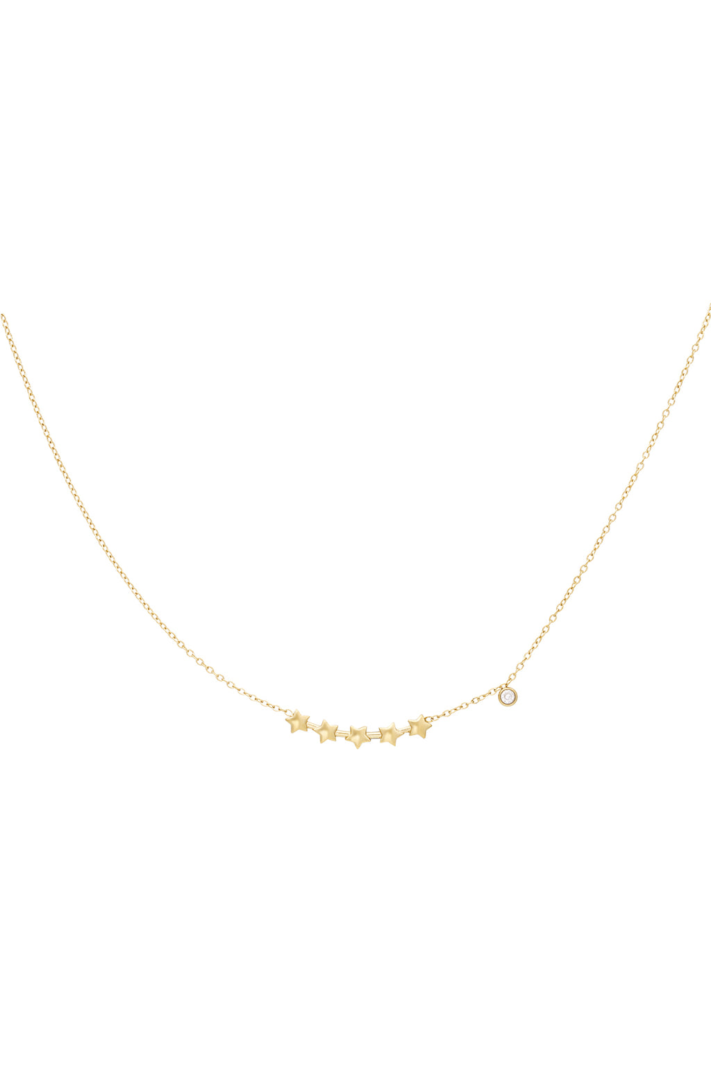 shining stars necklace Gold color