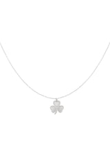 lucky charm necklace silver color