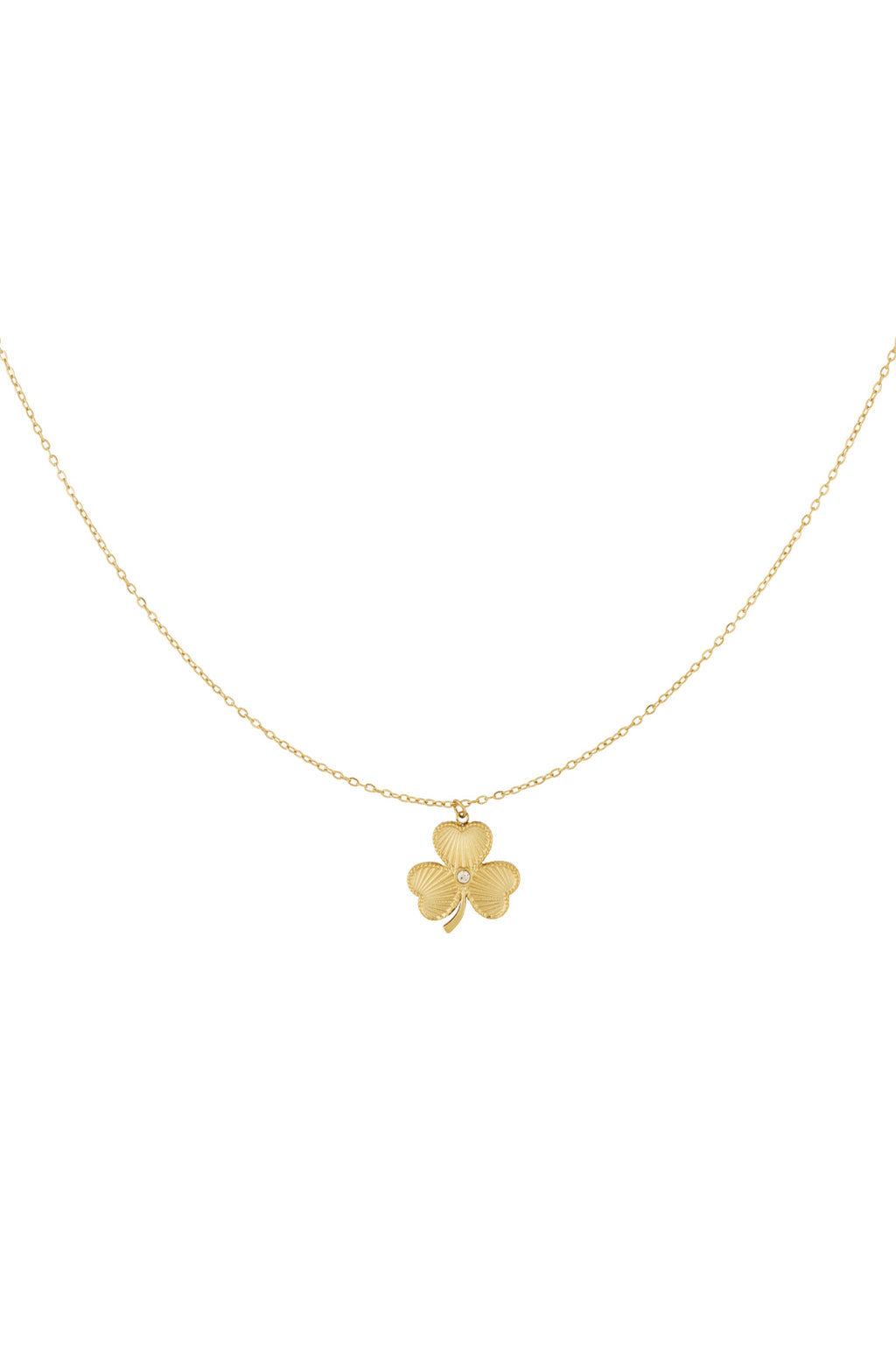 lucky charm necklace Gold color