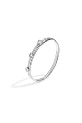 Stainless Steel Bangles Heart Casual Daily Simple Series Women's jewelry silver color
