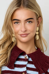 Stainless Steel Dangle Earrings irregular shape