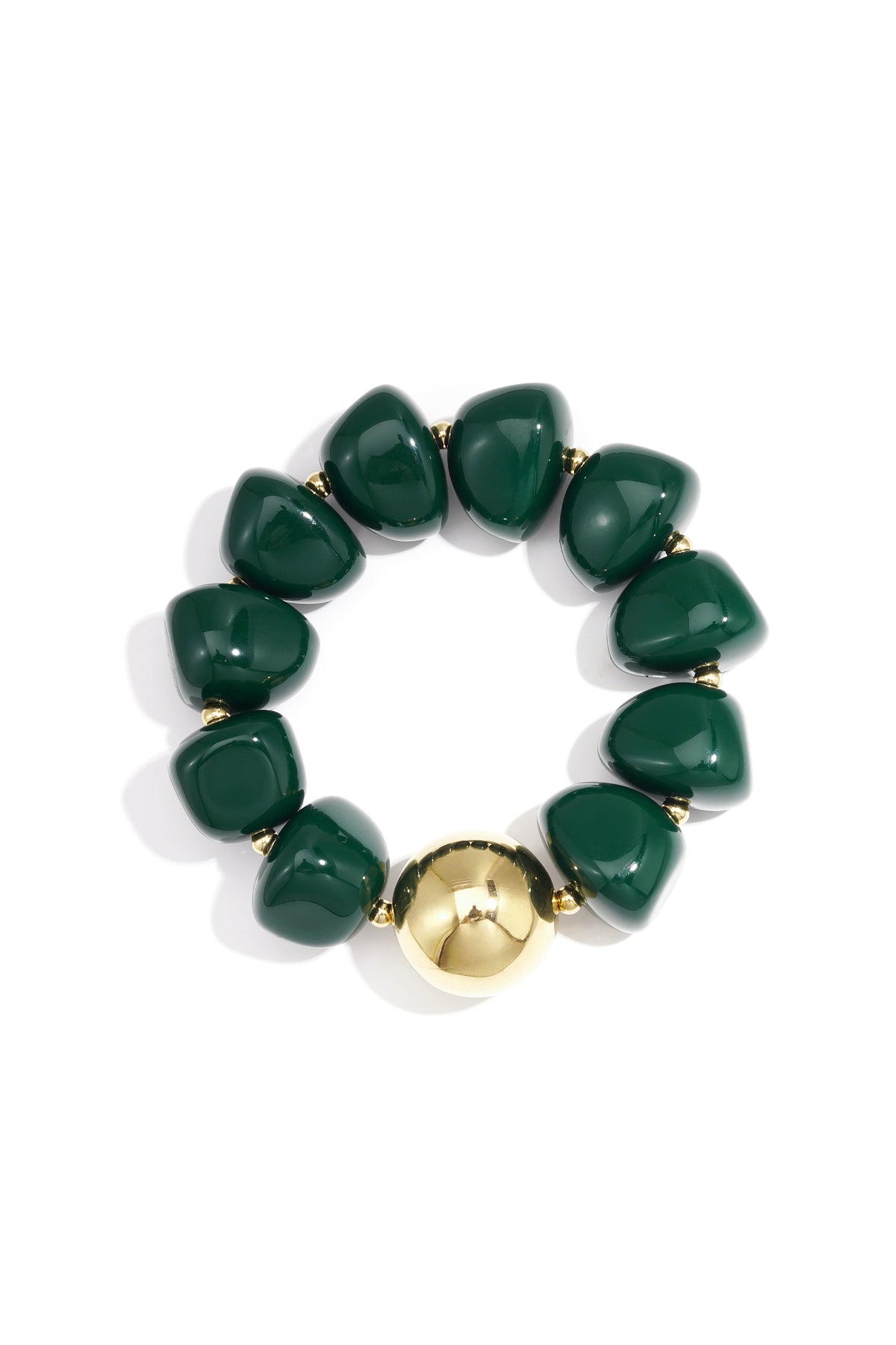 Acrylic Beaded Bracelets Beads Retro Daily Classic Series Women's jewelry Dark green