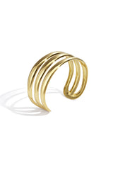 Stainless Steel Bangles Gold color One Size
