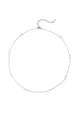 Chain Necklaces Heart silver color