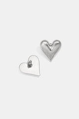 Stud Earrings Heart Casual Daily Simple Series Women's jewelry silver color