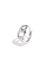 Knot ring silver color One Size