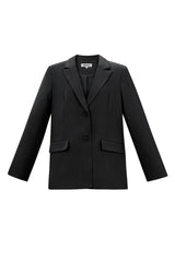 Polyester Women's Suit Set Tailored Bow Detail Black