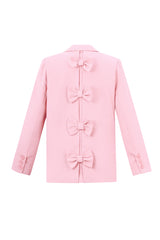 Polyester Women's Suit Set Tailored Bow Detail