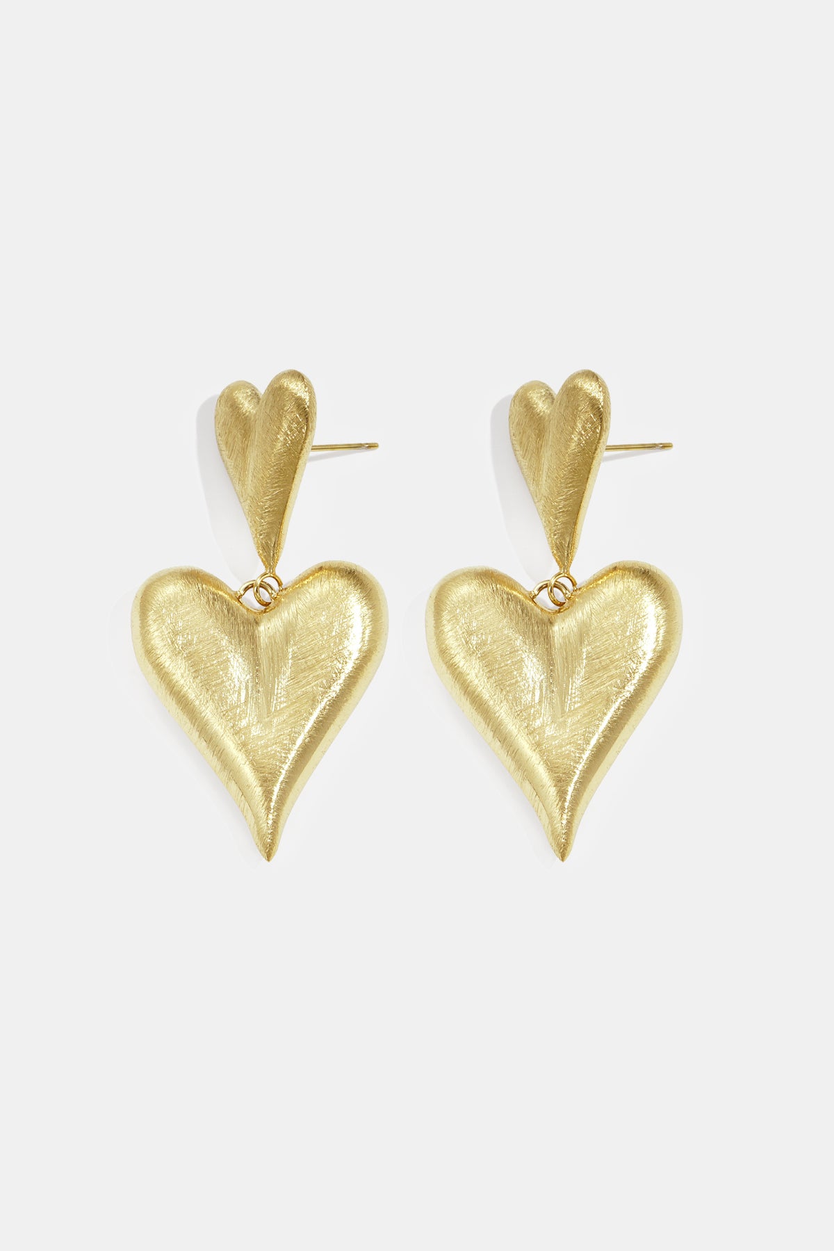 Drop Earrings Heart Casual Daily Simple Series Women's jewelry Gold color