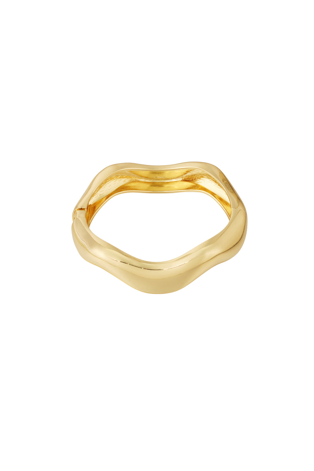 Wavy bangle Gold color