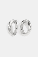 Stud Earrings circle Casual Daily Simple Series Women's jewelry silver color