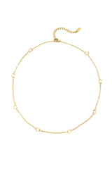 Chain Necklaces Heart Gold color