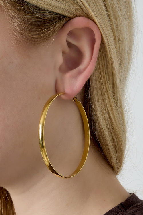 Basic Hoop earrings thick