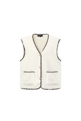 Woven Women's Vests Casual White