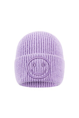 Smiley hat Light purple