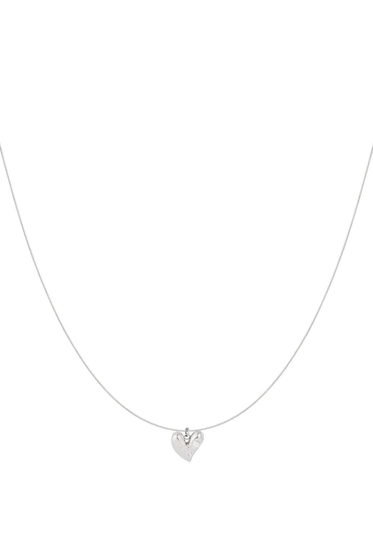 Lucky to Have You necklace silver color