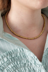 Solid bead necklace-5mm