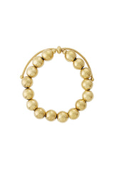 Hollow bead bracelet-12mm Gold color