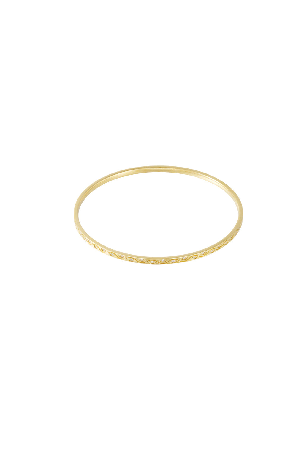 Stainless Steel Bangles Geometric Casual Daily Simple Series Women's jewelry Gold color