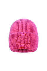 Smiley hat Rose red