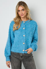 Knitted Women's Knit Cardigan Casual Solid Color