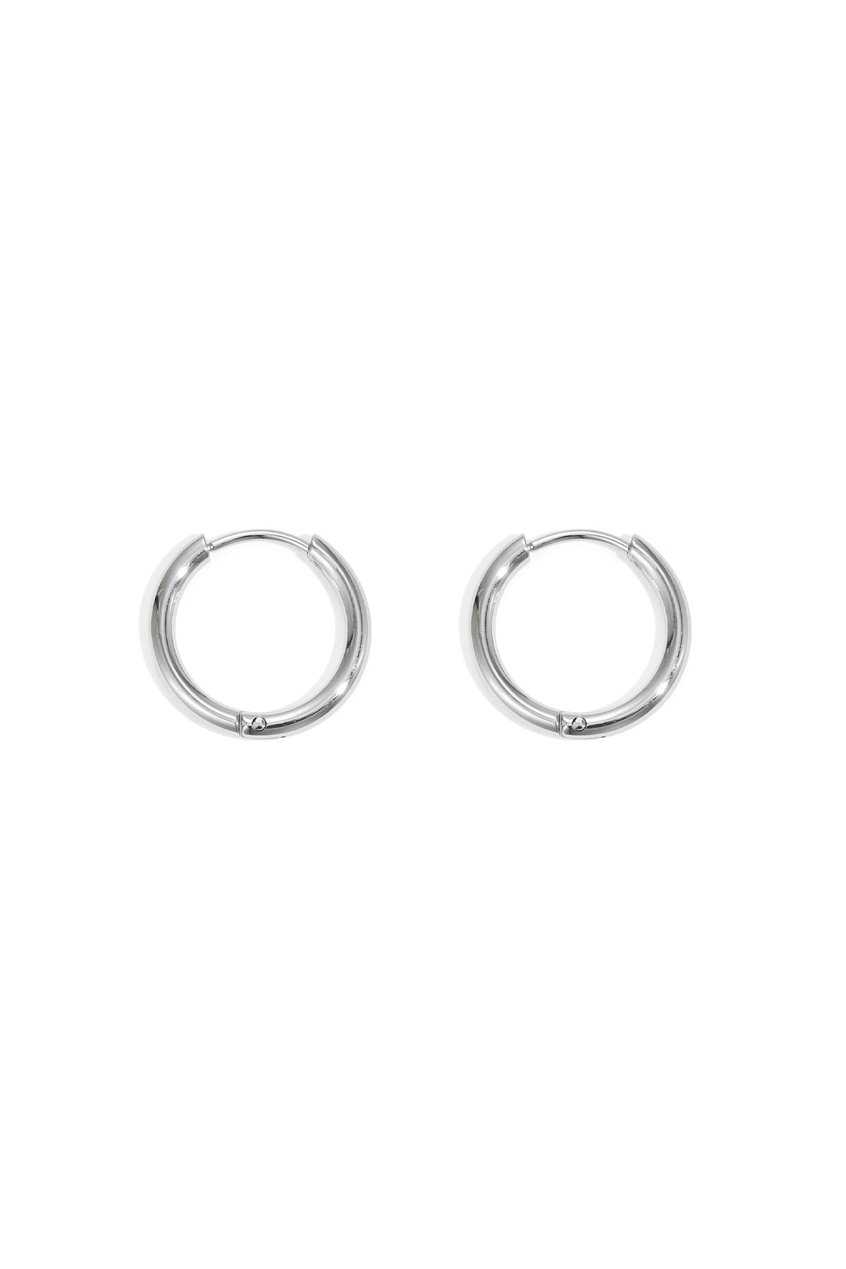 Earrings Little Hoops 1,6cm Gold Color Stainless Steel