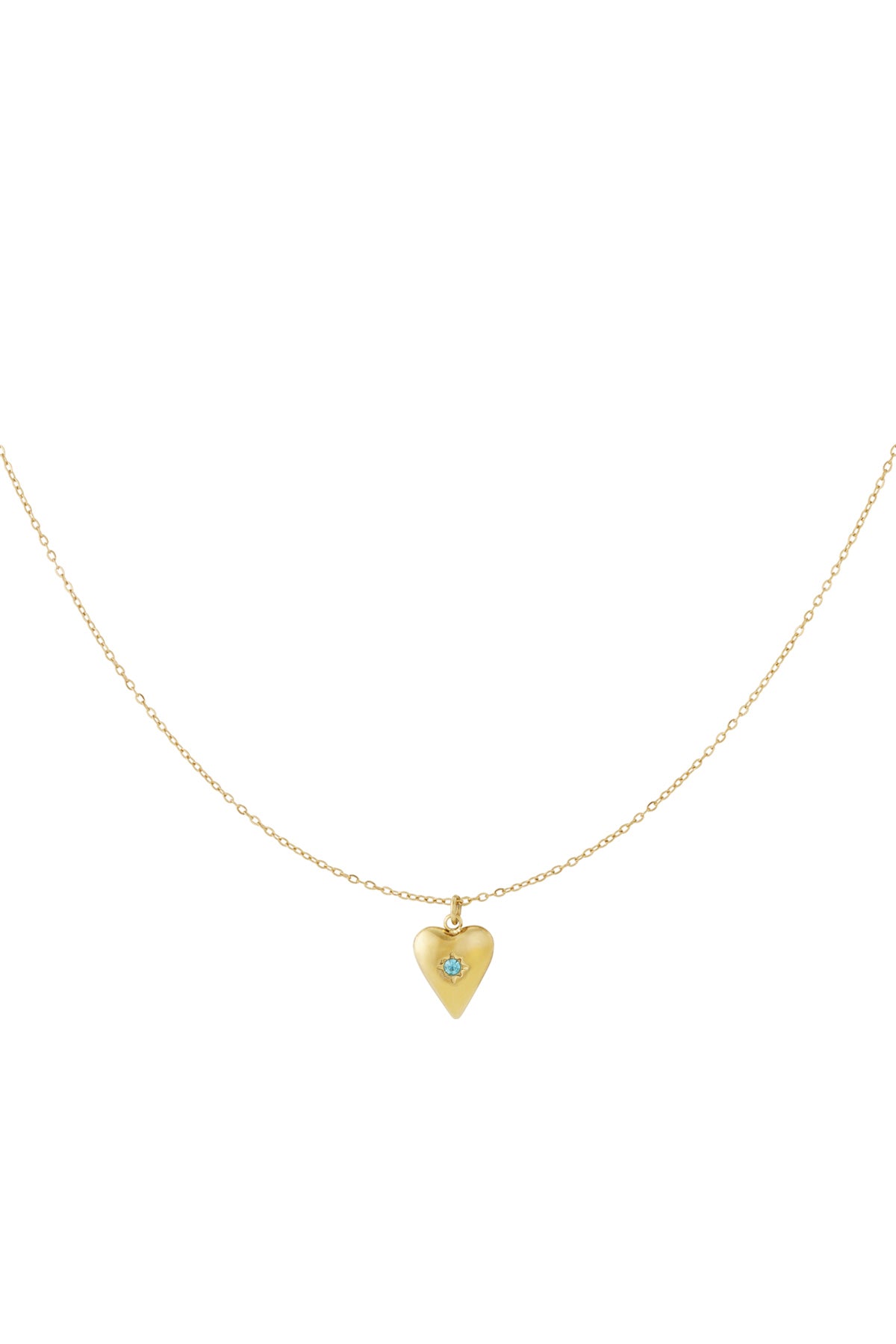 Birthstone necklace Blue December