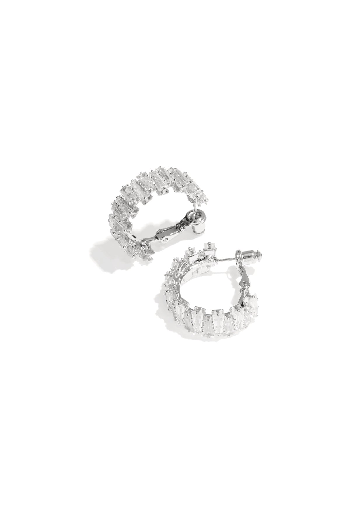 Copper Hoop Earrings Geometric silver color