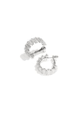 Copper Hoop Earrings Geometric silver color