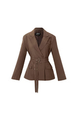 Woven Women's Suit dark brown