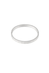Stainless Steel Bangles Geometric Casual Daily silver color