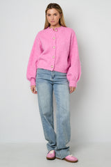 Knitted Women's Knit Cardigan Casual Solid Color